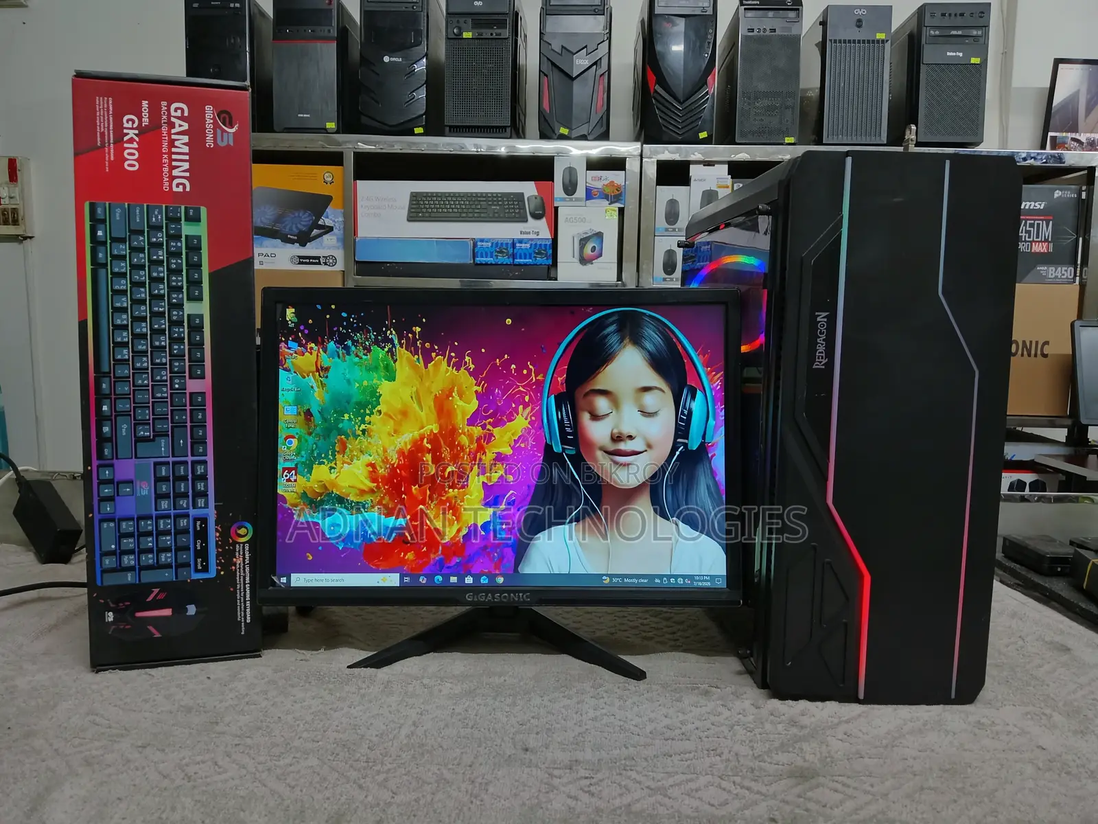 Desktop Computer 8GB AMD Ryzen 5 SSD 128GB