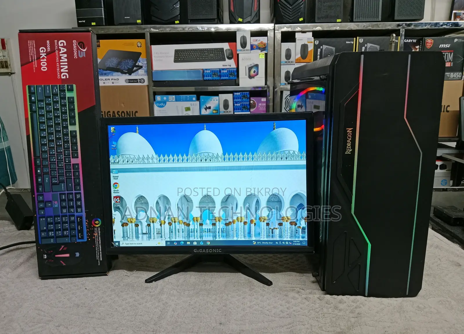 Desktop Computer 8GB AMD Ryzen 5 SSD 128GB