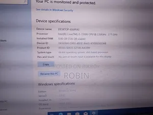 Laptop Lenovo 8GB Intel Core i5 SSD 256GB