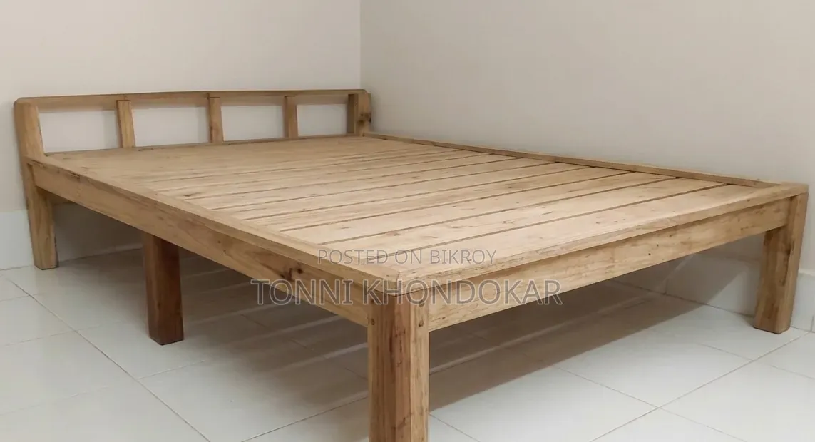 কাঠের ডাবল চৌকি