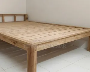 কাঠের ডাবল চৌকি