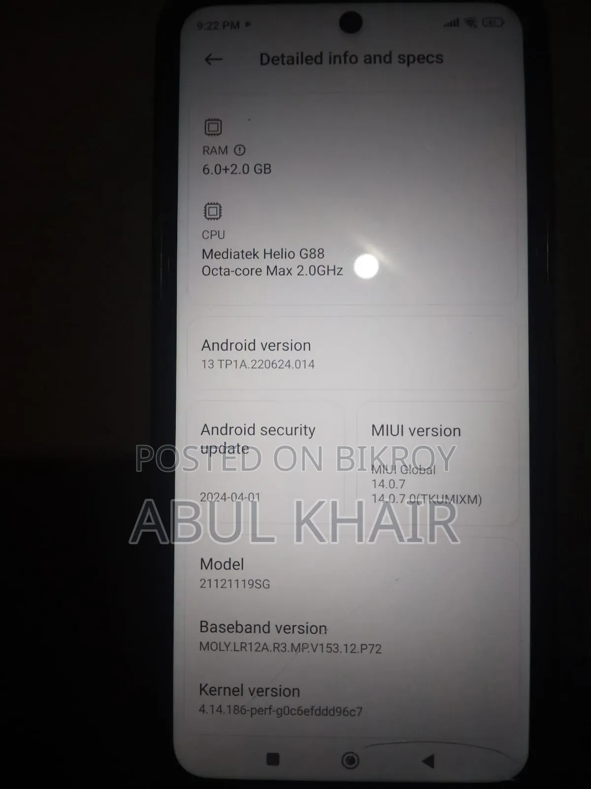 Xiaomi Redmi 10 128 GB Black