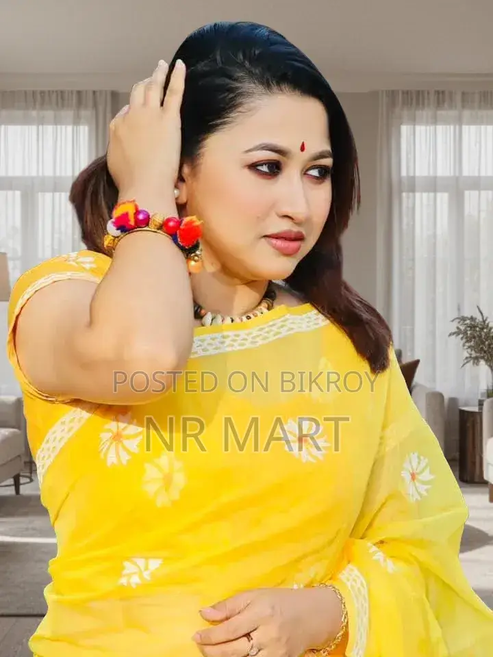 Premium Block Print Saree with Blouse Piece