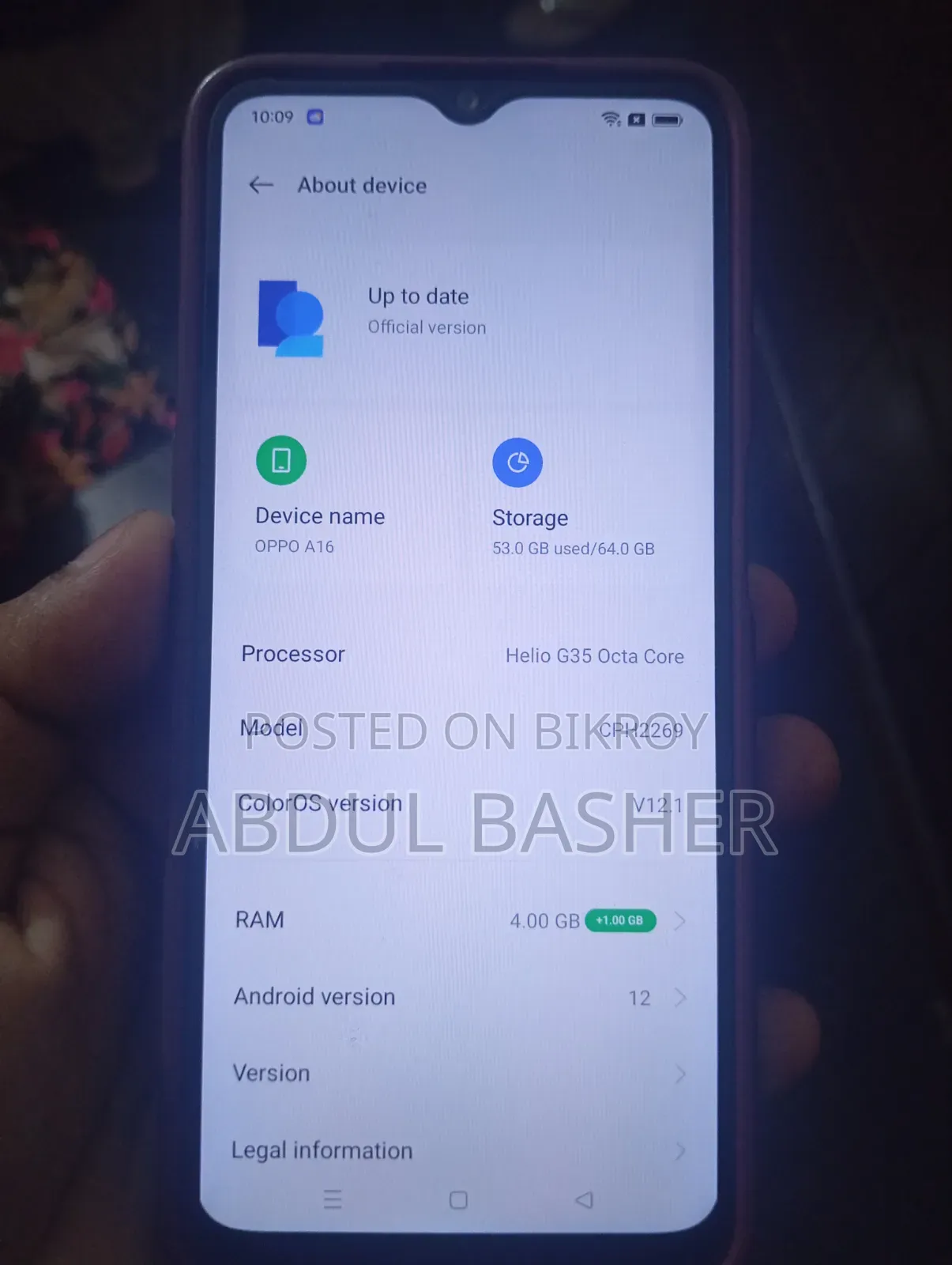 Oppo A16 64 GB Black