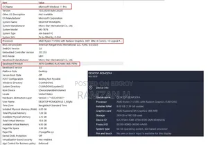 Desktop Computer 8gb AMD SSD 512gb