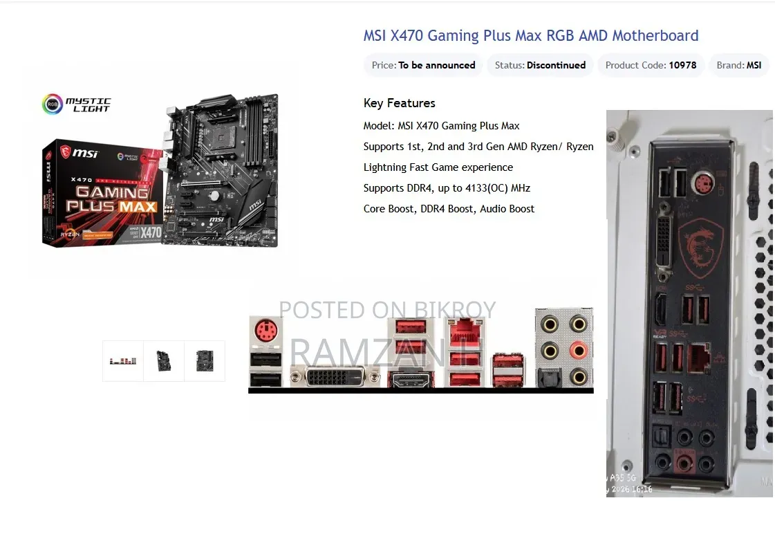 Desktop Computer 8gb AMD SSD 512gb