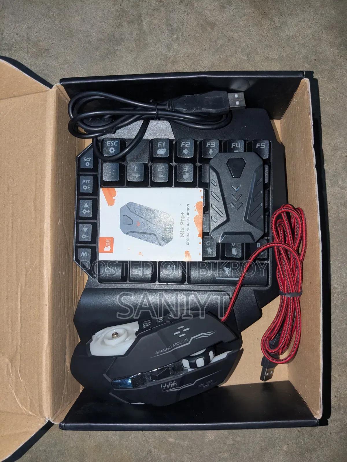 4-in-1 Keyboard Mouse Combo for Mobile Gaming Freefire/Efootball