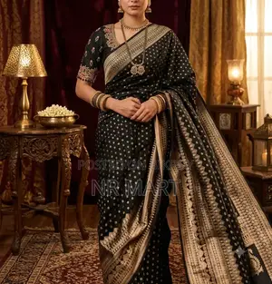 Afsan Print Saree with Blouse Piece