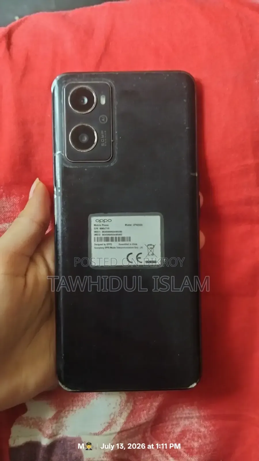 Oppo A96 256 GB Black