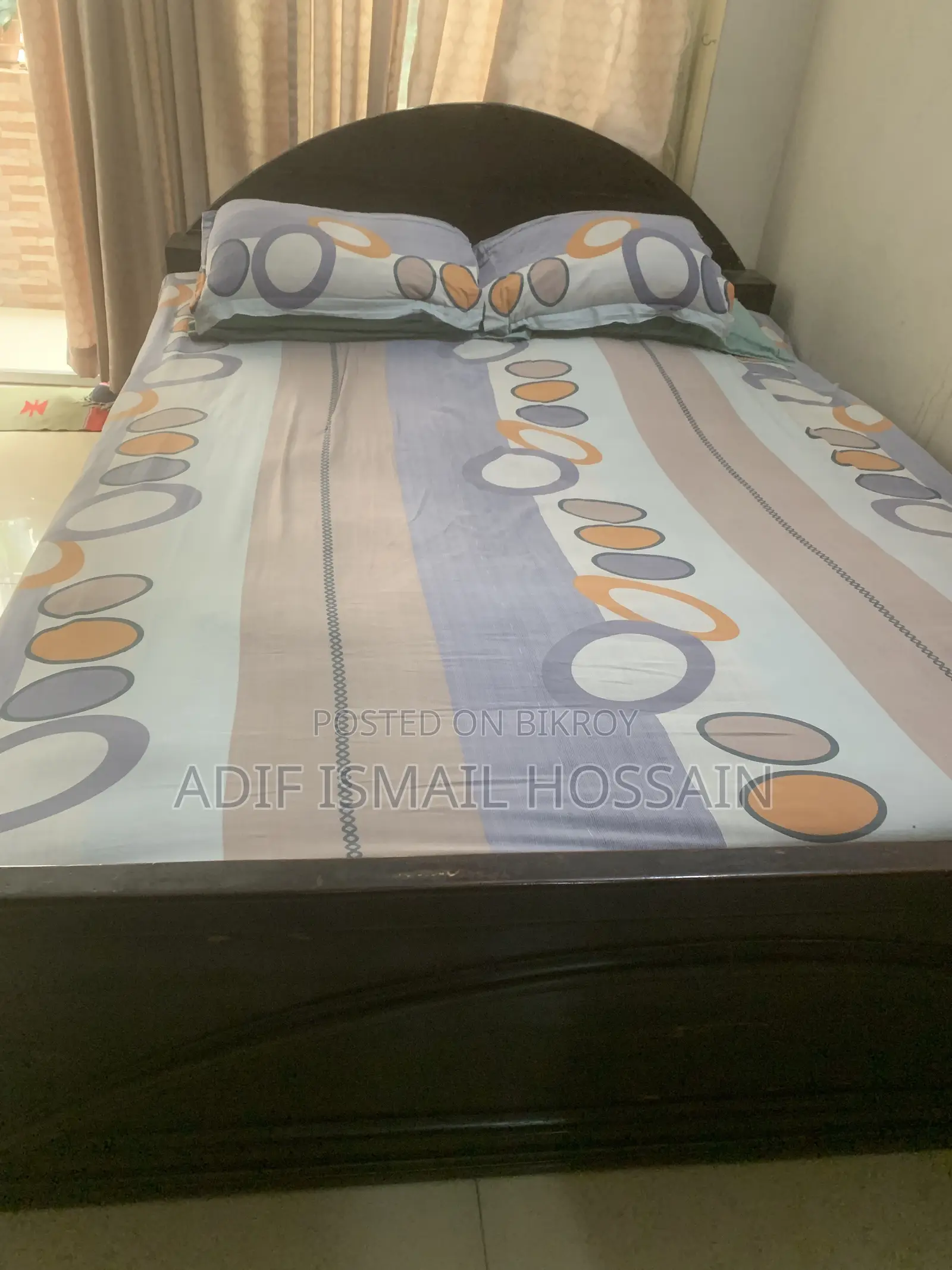 Wooden Bed With Mattress