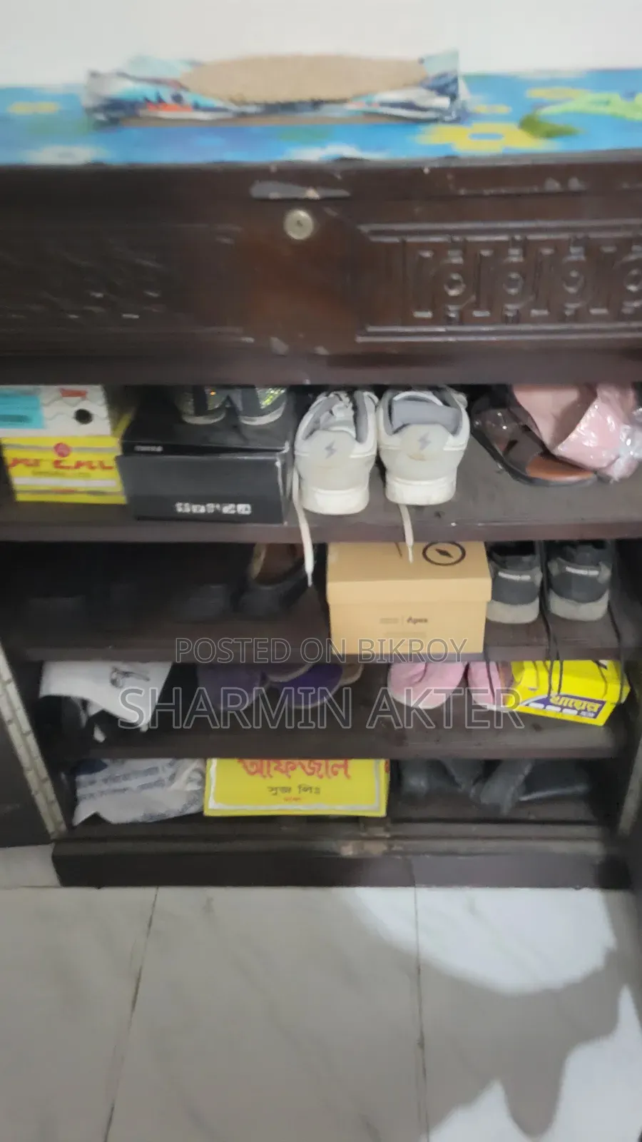 Used Malaysian Wood Shoe Box 3ft by 3.5ft for sale.