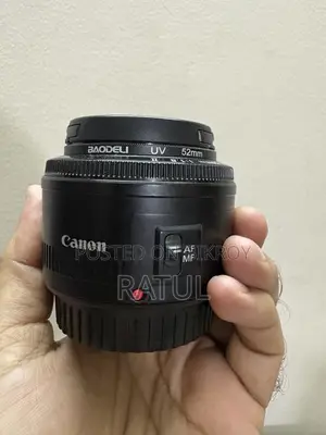 Canon EF 50mm F/1.8 II Lens With Filter