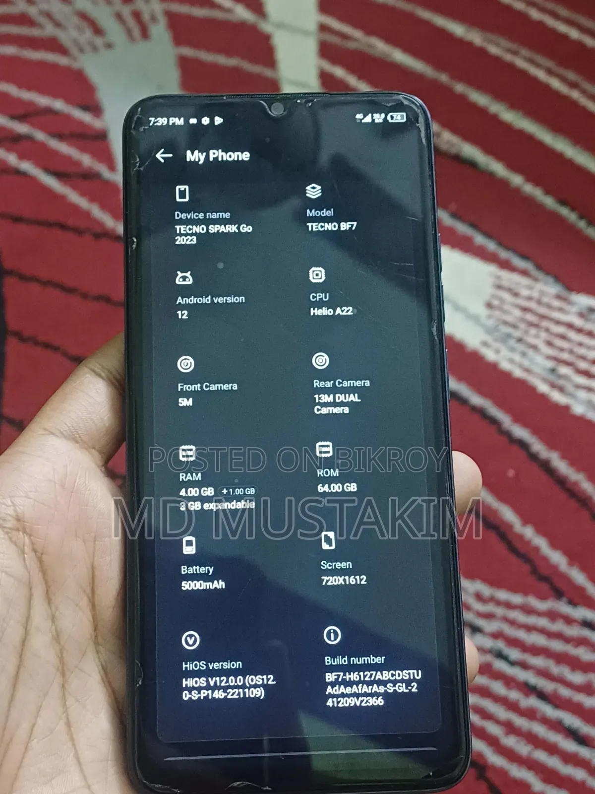 Tecno Spark Go 2023 64 GB Blue