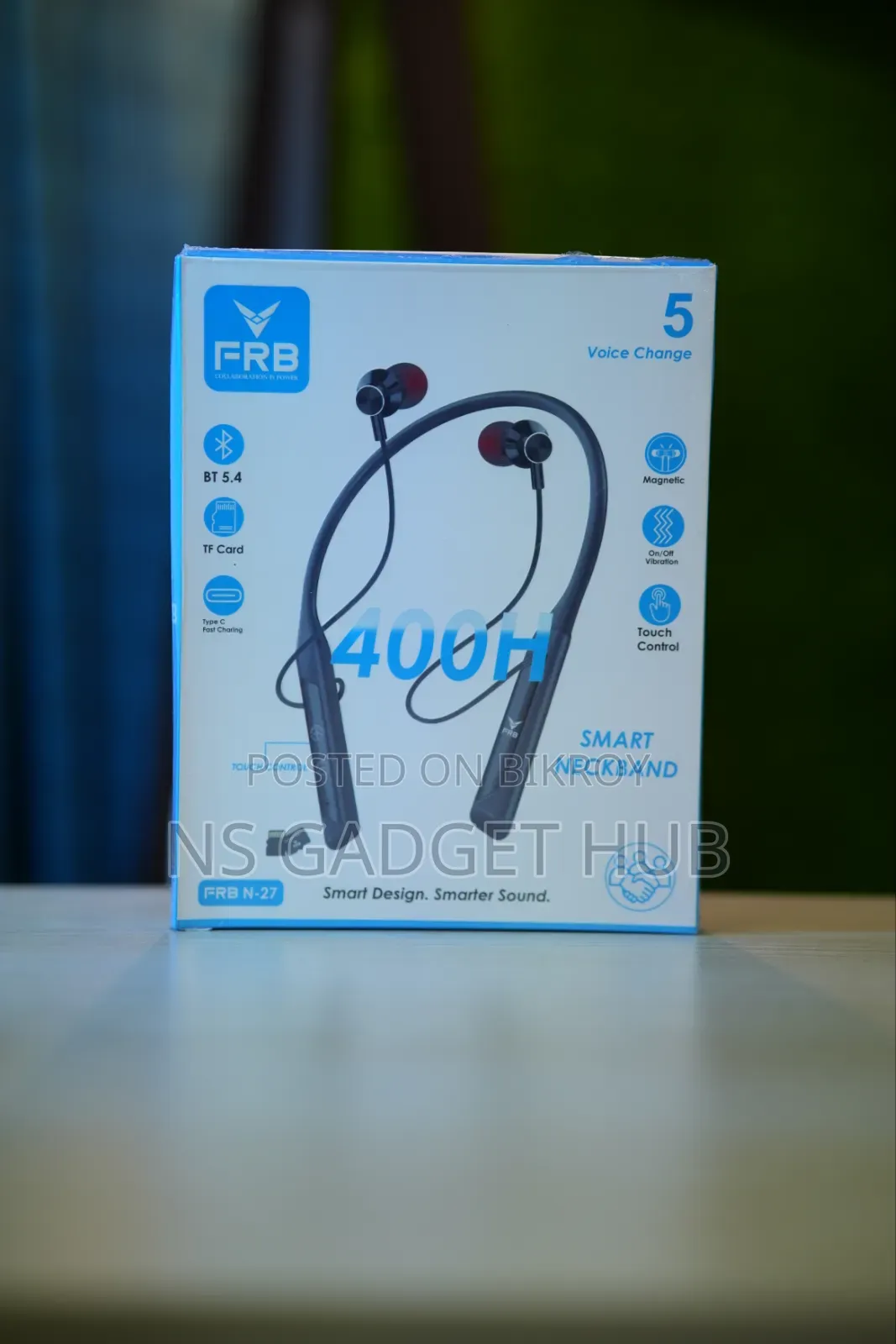 FRB N-27 Bluetooth Neckband Type-C Fast Charging