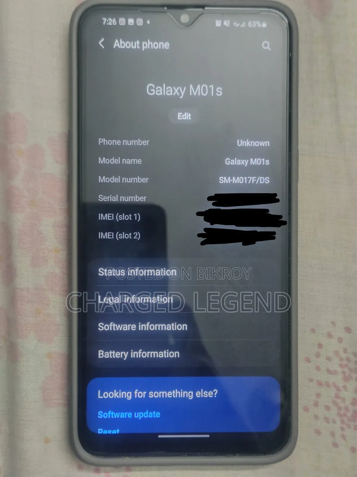 Samsung Galaxy M01s 32 GB Blue