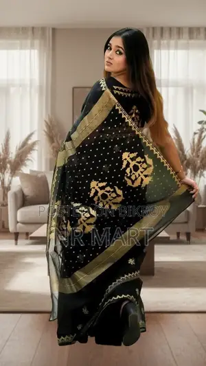 Afsan Print Saree with Blouse Piece