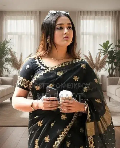 Afsan Print Saree with Blouse Piece