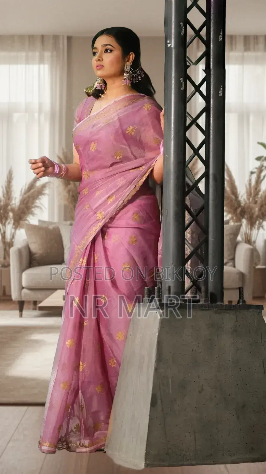 Afsan Print Saree with Blouse Piece