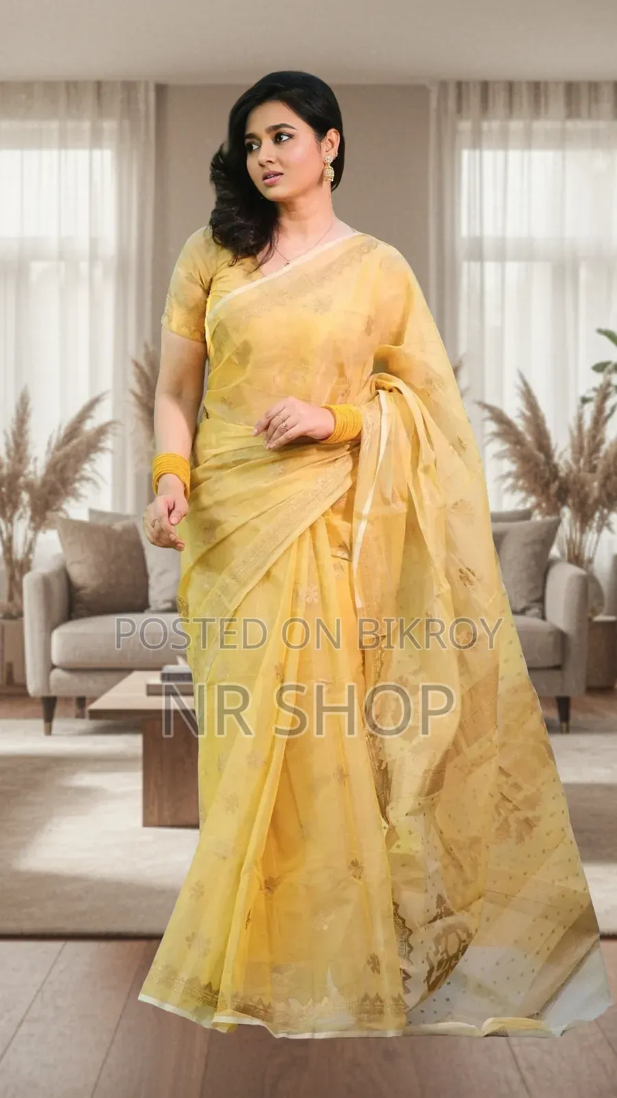 Afsan Print Saree with Blouse Piece