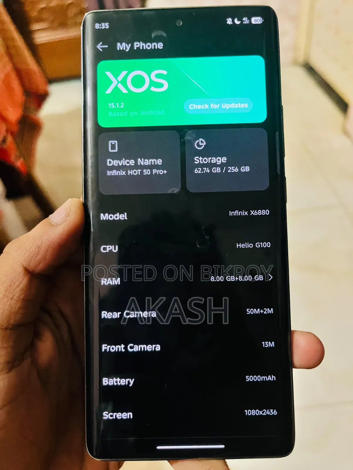 Infinix Hot 50 Pro 256 GB Silver