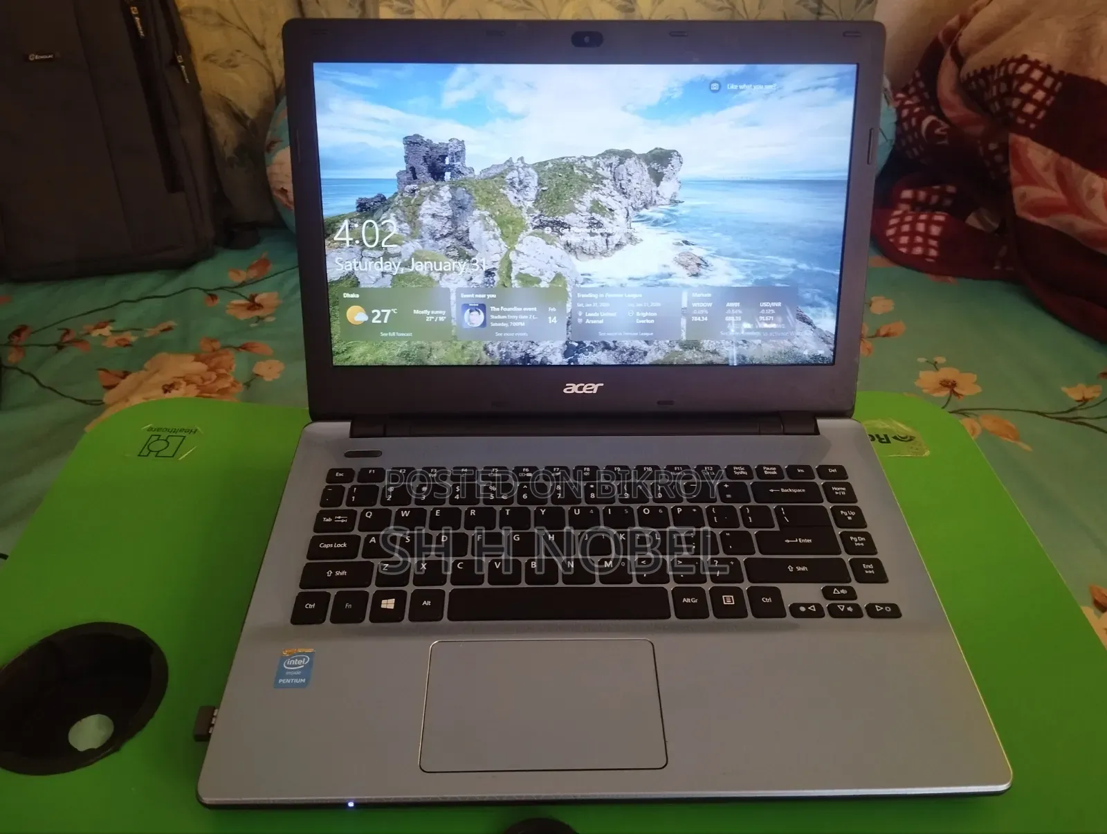 Laptop Acer Aspire 1410 4GB Intel Pentium HDD+SSD 500GB