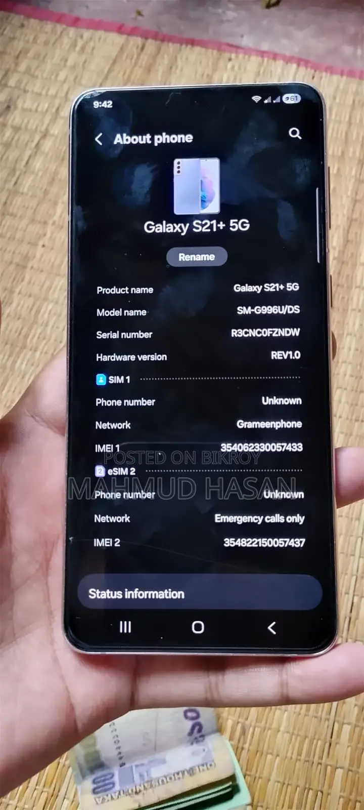 Samsung Galaxy S21+ 5G 128 GB Gray