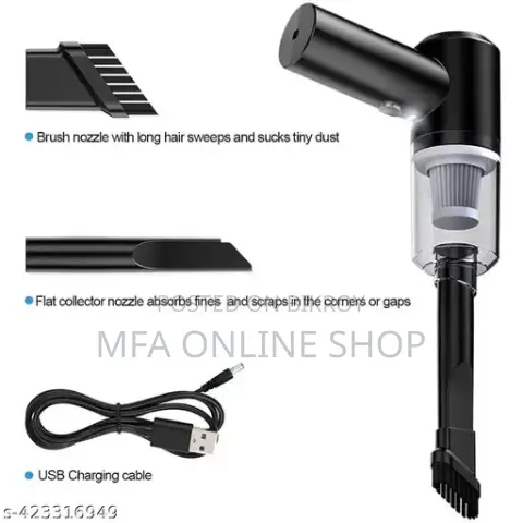 Vacuum Cleaner for Car (Portable Rechargeable System)