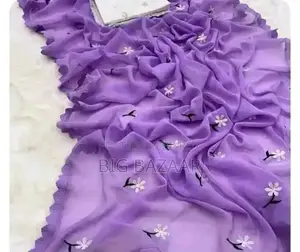 Georgette Sharee With Blouse Piece