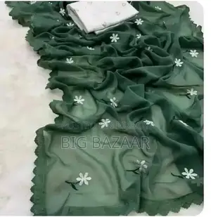 Georgette Sharee With Blouse Piece