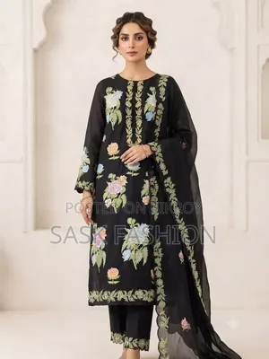 সপুরা মসলিন ৪পিস, আনস্টিচড থ্রিপিস।
