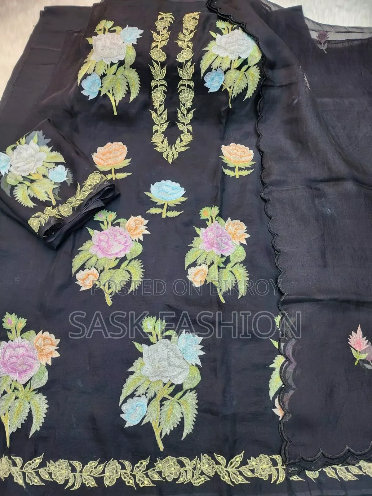 সপুরা মসলিন ৪পিস, আনস্টিচড থ্রিপিস।