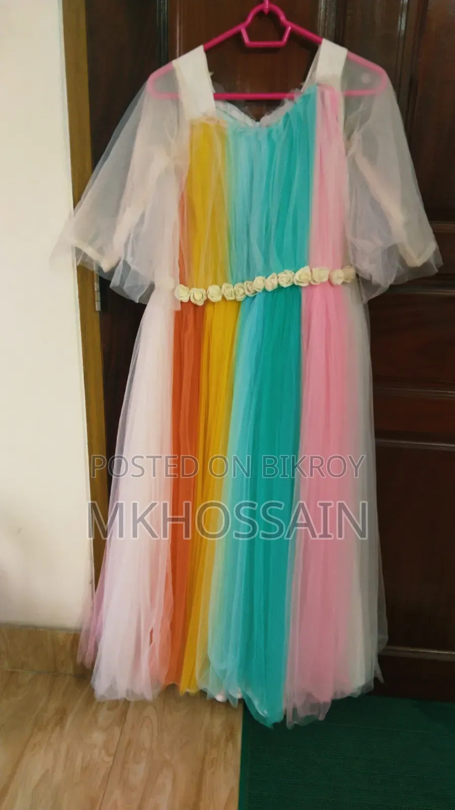 Long Gown Rainbow Dress For Sale