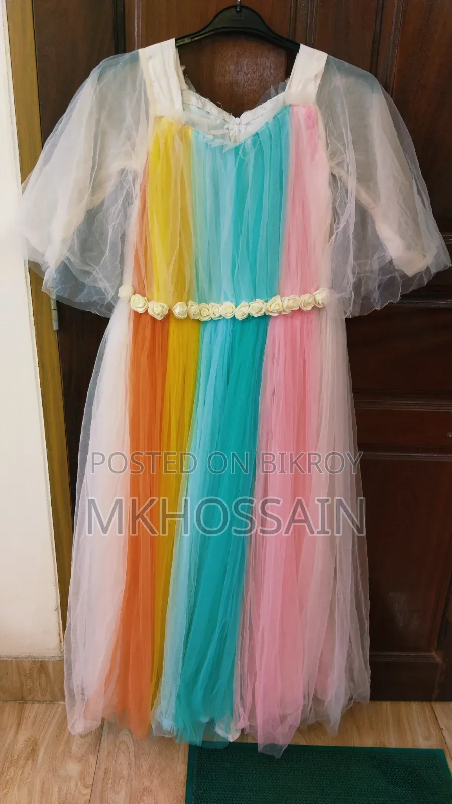 Long Gown Rainbow Dress For Sale