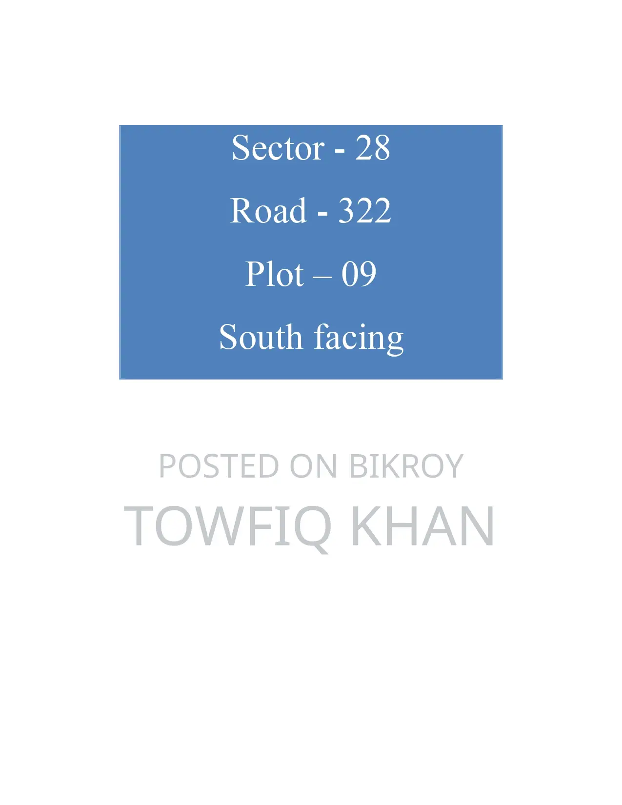 Plot for sale in Purbachol, Dhaka!