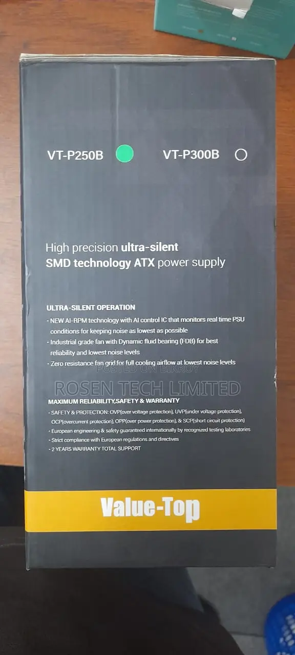 Value-Top VT-P250B Real 250W ATX Power Supply