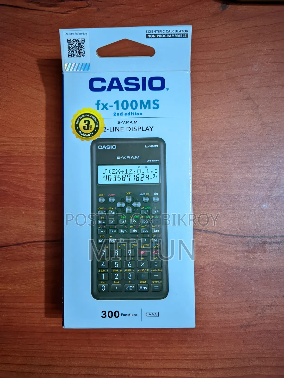 Original Casio Fx-100ms With Box