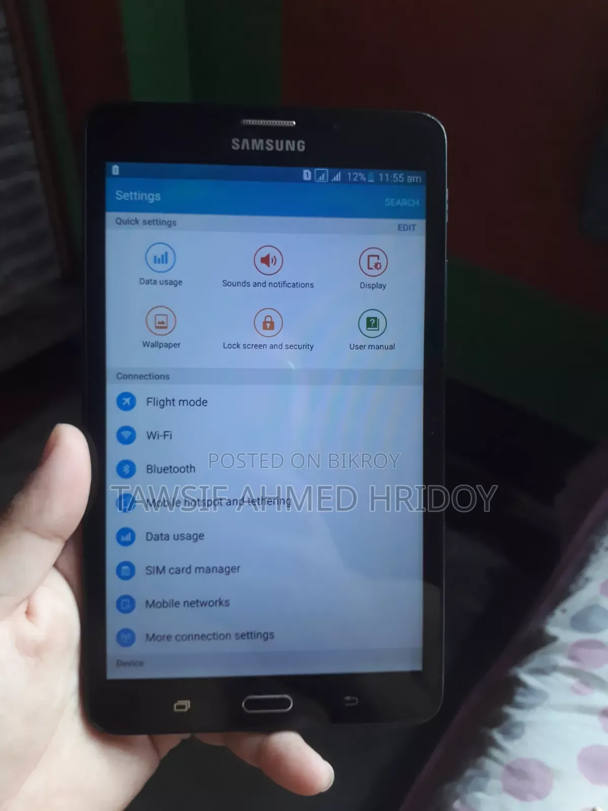 Samsung Galaxy Tab a SM-T285 8 GB Black