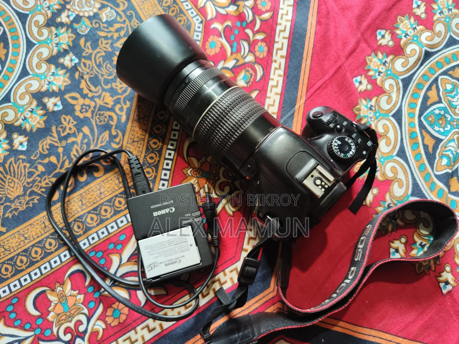 ক্যানন DSLR ক্যামেরা 70–300mm জুম লেন্স ব্যাটারি চার্জারসহ বিক্রি হবে