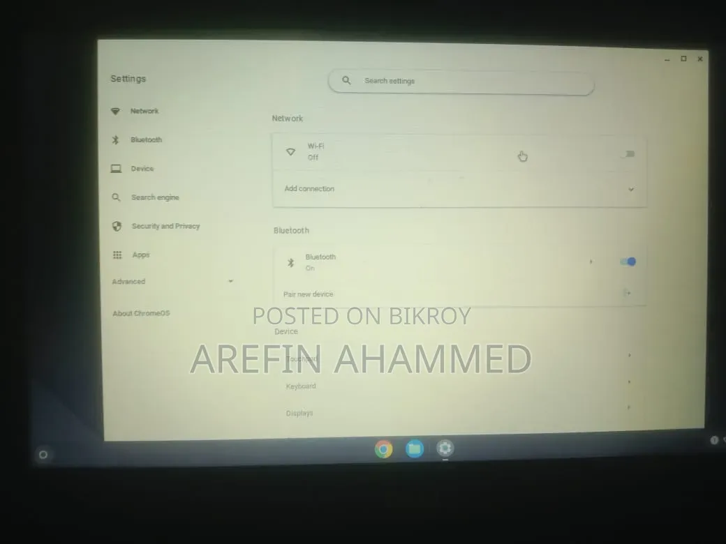 ল্যাপটপ ডেল ক্রোমবুক ৩১৮০ ৩২জিবি ইন্টেল কোর আই৫ এইচডিডি+এসএসডি ২৫৬জিবি