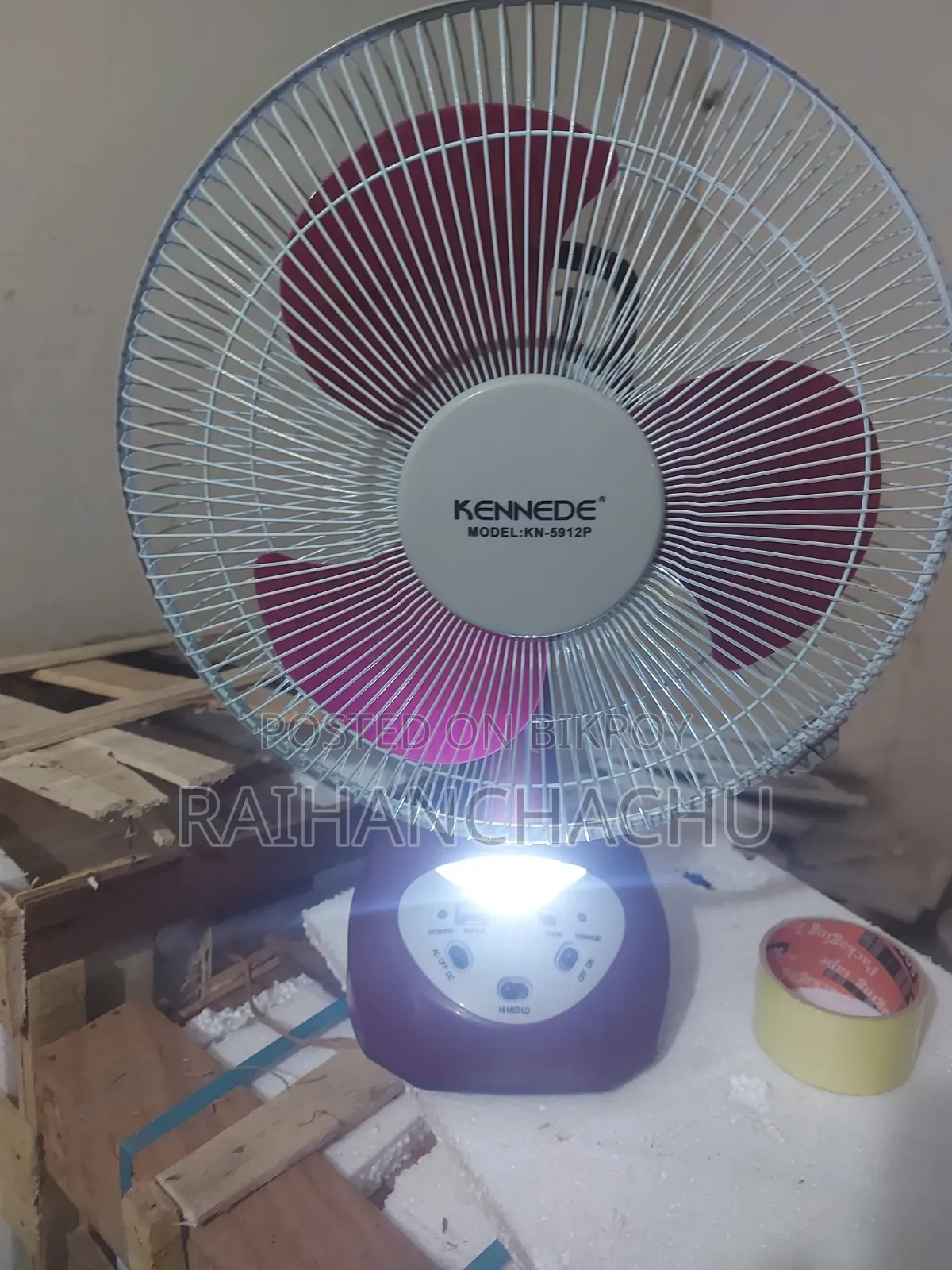 Rechargeable Fan 2-hour backup