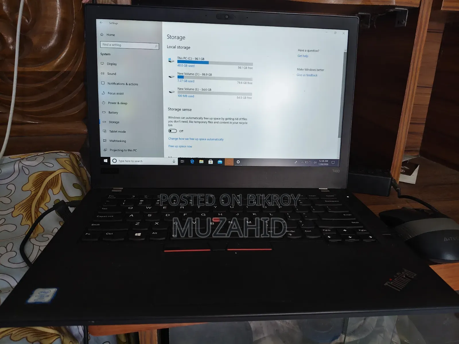 Laptop Lenovo Thinkpad T480 8GB SSD 256GB