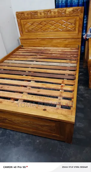 Akashmoni Wood Semi-Box Bed