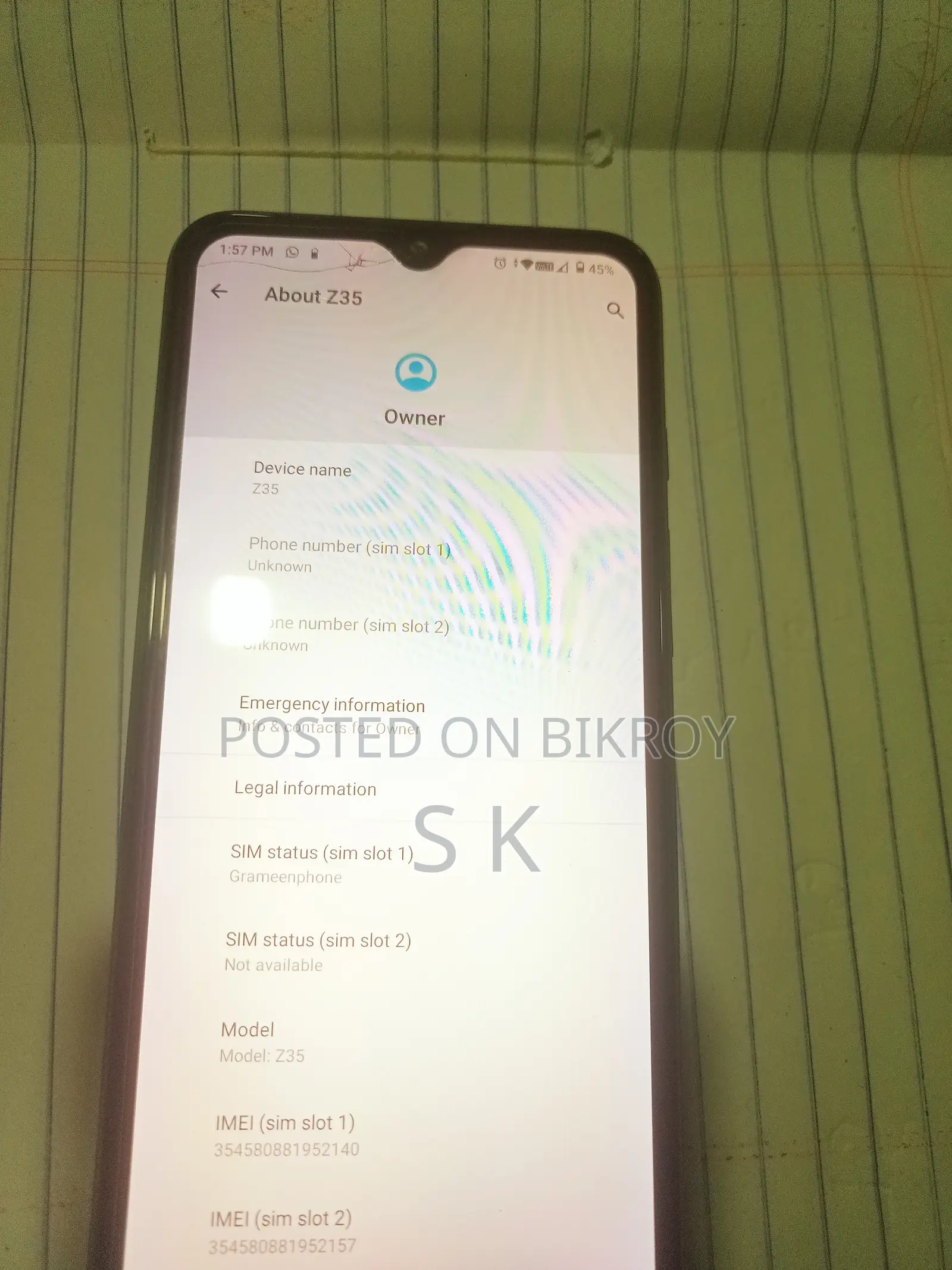 Symphony Z35 32 GB Blue