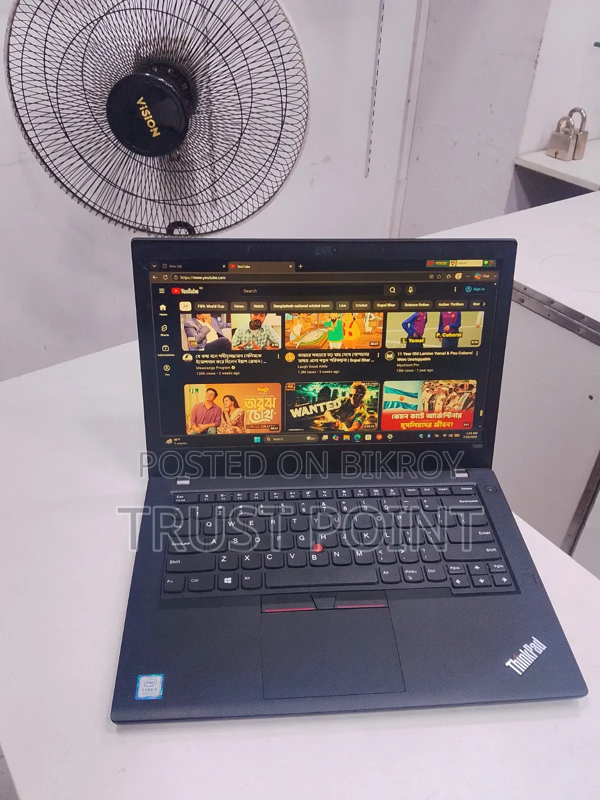 New Laptop Lenovo ThinkPad T480 8GB Intel Core I5 SSD 256GB