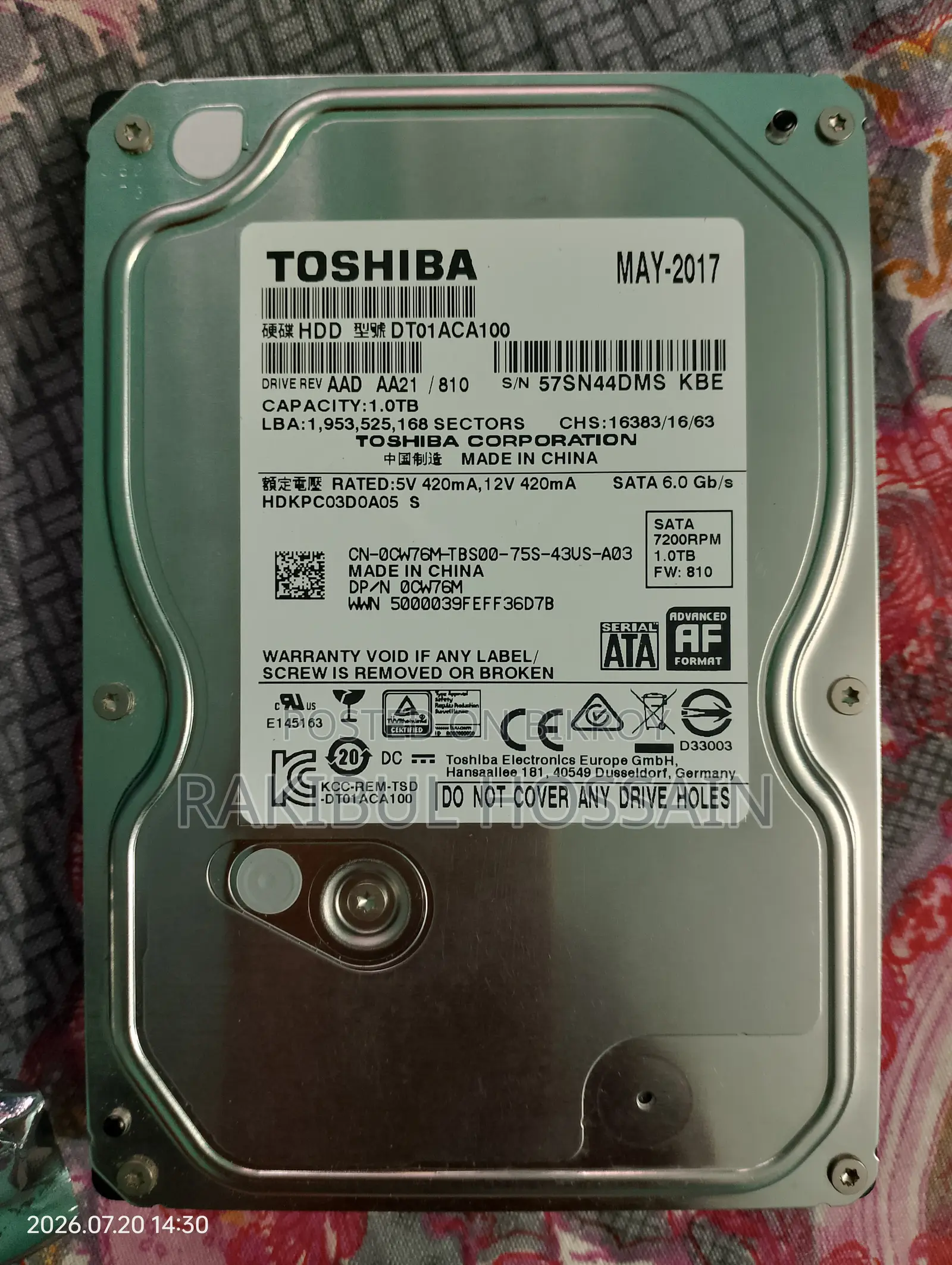 Hard Disk 1tb
