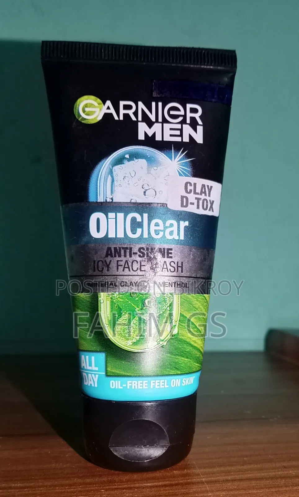 Original Garnier Men Oil Clear Face Wash (Brand New)