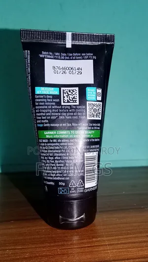 Original Garnier Men Oil Clear Face Wash (Brand New)