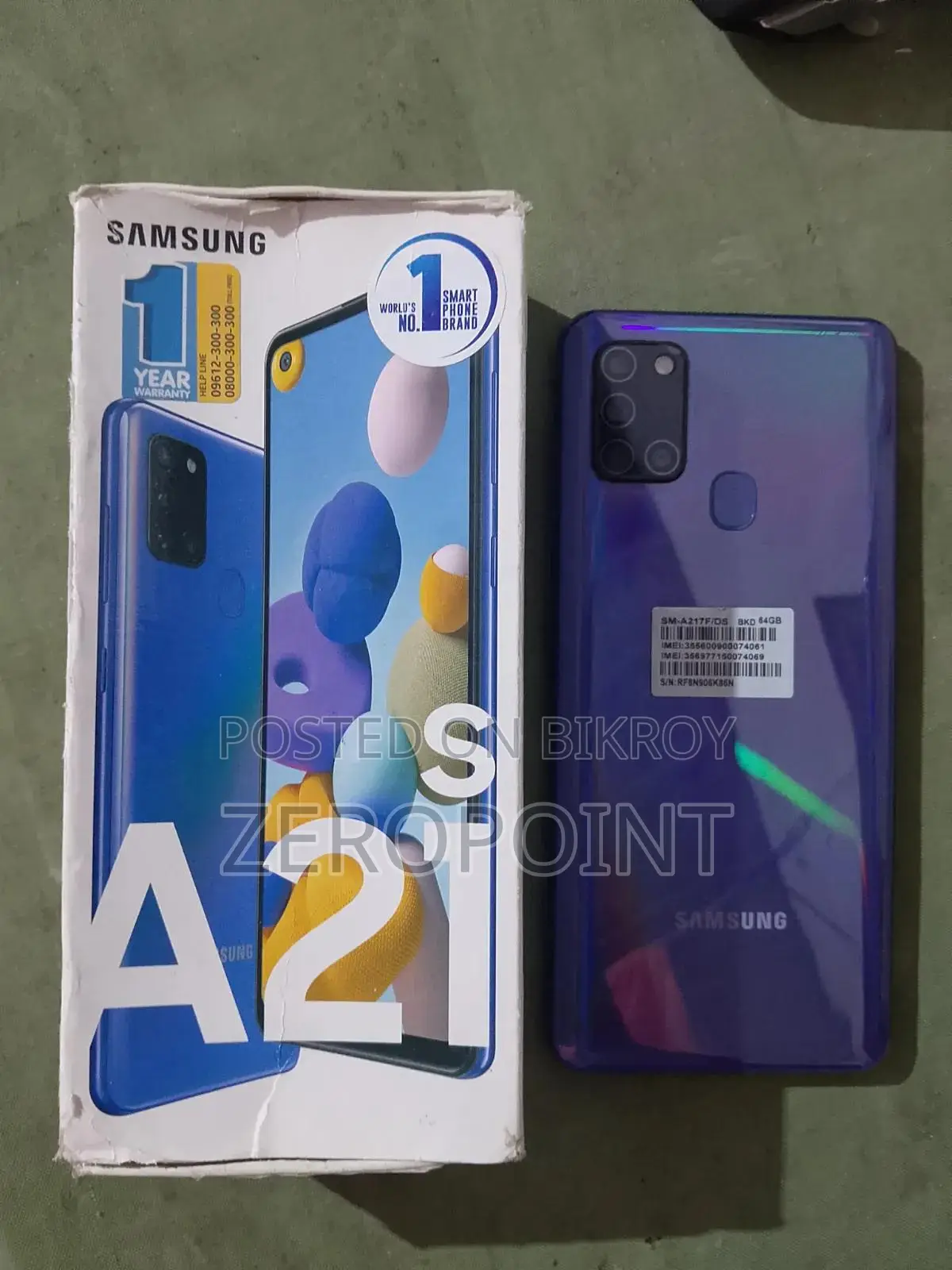 Samsung Galaxy A21s 64 GB Blue