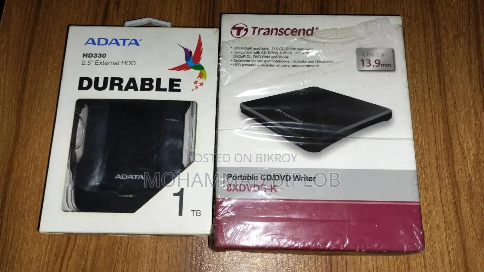 Adata HD330 1TB, Transcend CD/DVD Writer