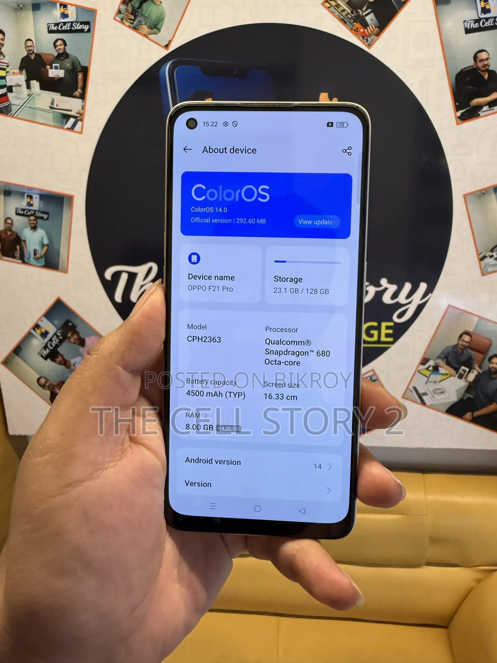 Oppo F21 Pro 128 GB Yellow